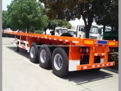 2017 Hot Sale 3 Axles 40FT Container Flatbed Utility Semi Trailer