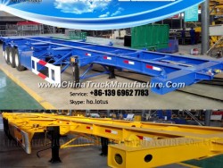 48FT Flatbed Container Semi Trailer, Hot Sale Container Trailer