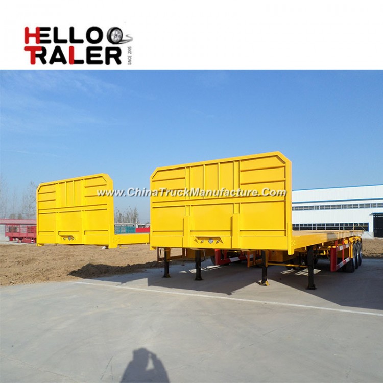 3 Axle Flatbed Container Chassis Semi Trailer 40 FT Trailers