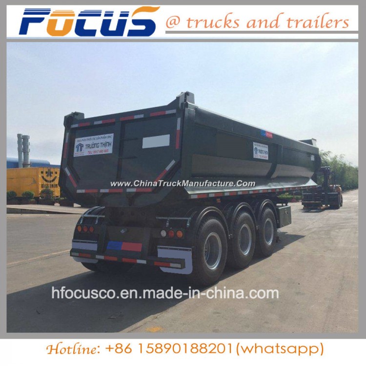 Hot "U"Type Tipping Semi-Trailer with Front Lifting Cylinder