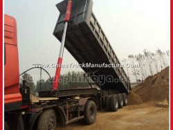 30-60ton Hydraulic Sand Stone Rear Tipping End Dump Semi Trailer