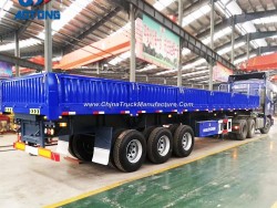 Heavy Load 3 Axle Side Dump/Tipping Cargo Semi Trailers for Sale