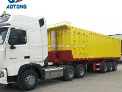 China Aotong 60tons Tipping/Side Dumper Semi Trailer Manufacturer
