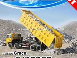 Aotong China Factory 3 Axles Tipping Trailer/ Tractor Hydraulic Dump Semi Trailer for Sale