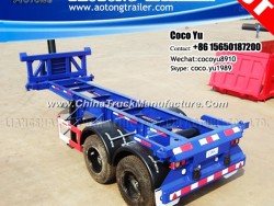 Two Axles Frame Type 20ft Container Skeleton Tipping Semi Trailer