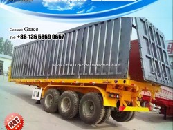China Factory Directly Sale Tipping Flatbed Container Trailer