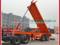 20 FT 25-35tons Hydraulic Skeleton Dumping Container Tipper Trailer