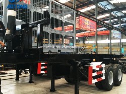 Good Quality 2/3axle Tipping Trailer Chassis/Flatbed Dumper Trailer for Sale