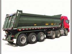 40t Rear Dump Truck Trailer, Tipper Semi Trailer From Manufacture