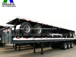 20FT 40FT Container Transport Flat Bed Semi Trailer