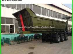 3 Axle 60 Ton Hydraulic End Dump Trailers for Sale
