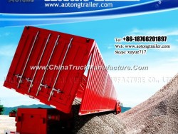Heavy Duty 3 Axles 50 Tons Side Dump Semi Tipper Truck Trailer (LAT9404D)