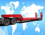 3 Axles Heavy Trucks Low Bed Truck Trailer for Excavator Transportation