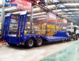 China Manufacture 2/3 Axle Low Bed Semi/Truck Trailers Sale