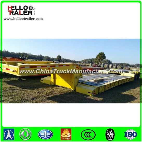China 50ton 3 Axles Low Bed Truck Trailer