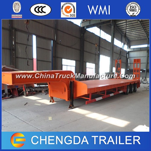 Low Bed Semi Trailer, Excavator Carrying Truck Trailer for Sale