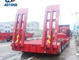 China Manufacture Customized 3axle Low Bed/Flatbed/Lowboy Truck Trailers (ladder optional)