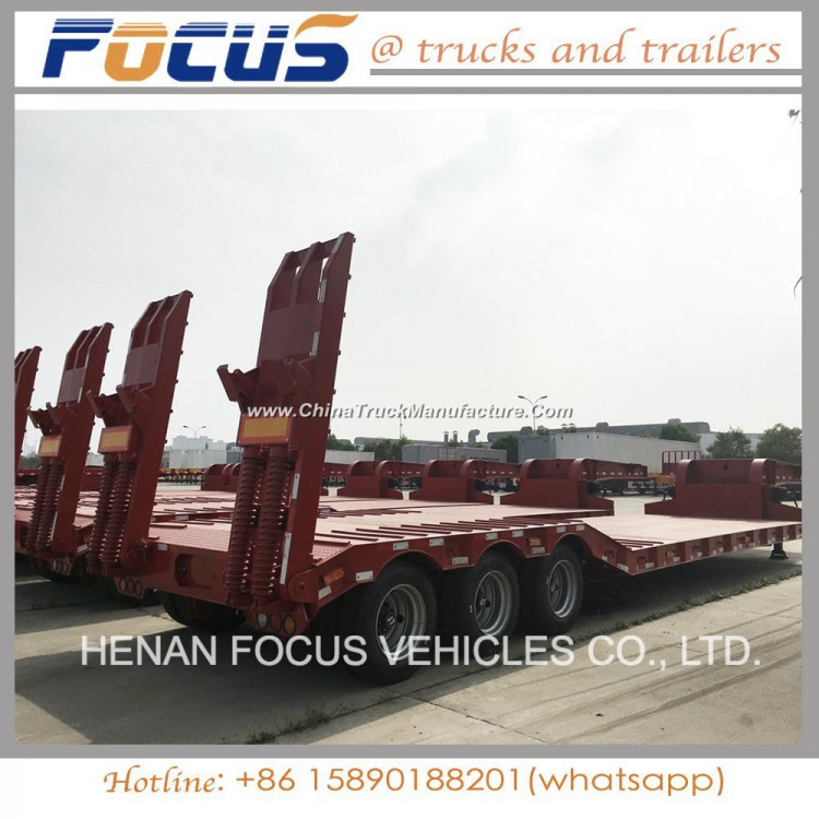 Factory Price for 50t - 60t Low Bed Truck Semi Trailer