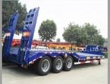 2/3/4 Axles Low Bed Loader Truck Semi Trailer for Excavator Transport