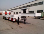 Tri-Axle 50 Ton Heavy Duty Low Bed Truck Semi Trailer