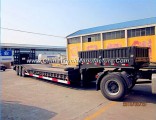 3 Axles 60 Ton 13 Meters Long Low Bed Semi Trailer or Lowboy Semi Truck Trailer