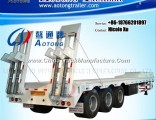 China Manufacturer Attractive Price 3/4/5 Axles 50/80/100 Tons Heavy Duty Trailer Low Flat Bed Semi 