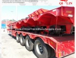 China Manufacture 4 Axles Low Bed Semi Trailer for Algeria