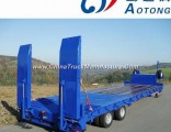China Best Sale Type 50-100 Tons 3-6 Axles Low Bed Semi Truck Trailer