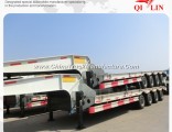 White Lowbed Semi-Trailer with Concave Beam
