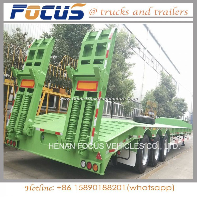 Heavy Duty Lowbed Lowboy Truck Semi Trailer with Factory Price