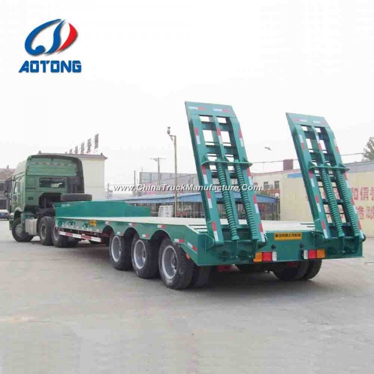 Best Price Heavy Duty 60-80tons Low Bed/Lowbed/Lowboy Semi Trailer