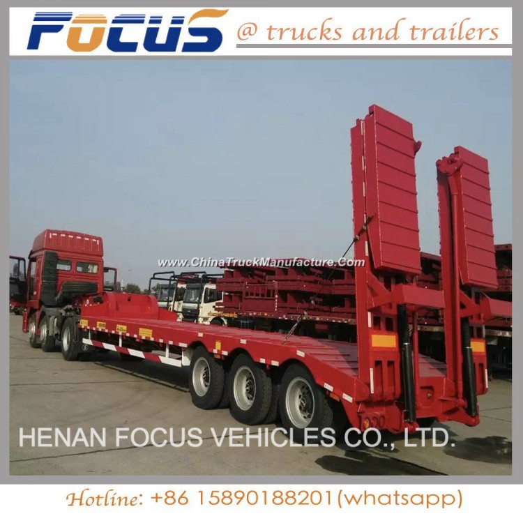 Factory Company Low Bed Lowboy Container Trailer in UAE