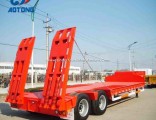 China Supplier 2axles Lowboy Truck Trailers/Lowbed Semi Trailer Dimensions