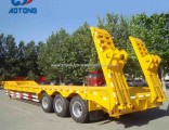 China Heavy Duty 3axles 60tons Lowbed Trailer/Lowboy Semi Trailer for Sale