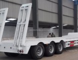 60tons Heavy Loading 3 Axle Lowboy Low Bed Semi Trailer