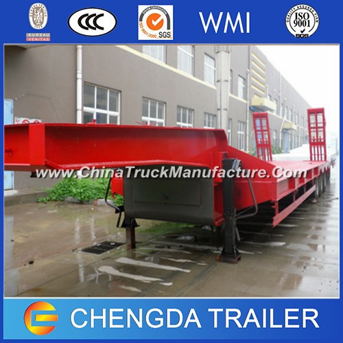 3axle Lowboy Trailer 60 Tons Excavator Semi Trailers for Sale