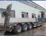 Tri-Axle Lowboy Low Load Lowbed Semi Trailer with Fuwa Axle