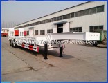 Supplier Tri-Axles 60t Lowboy Low Bed Semi Trailer for Sale