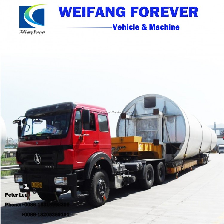 Weifang Forever 3 Axle Lowboy/Low Deck/Low Bed Semi Truck Trailer