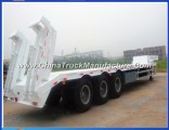 China Made 60tons Lowboy Truck Trailer for Kenya