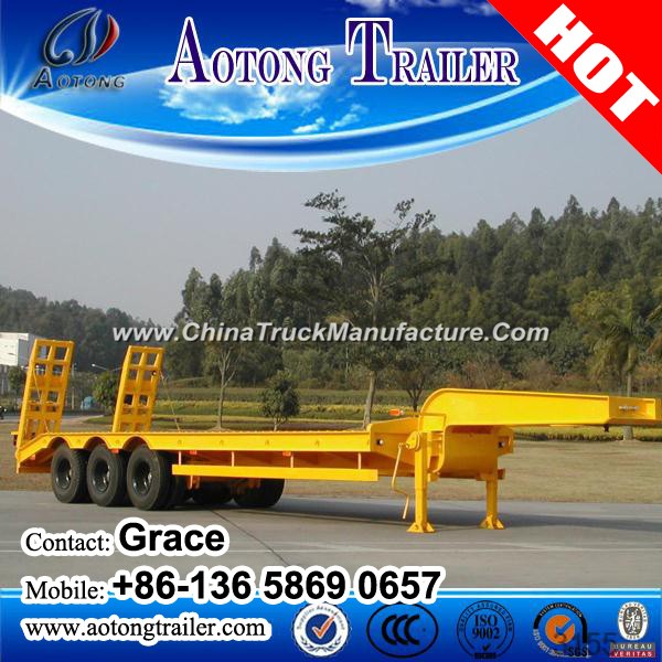 Manufacturer Sale 30 Ton 50 Ton 100 Ton Lowboy Trailer, Price Low Bed Trailers, Low Flatbed Trailer,