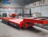 China Aotong 8 Axles Gooseneck Low Bed Trailers for Sale