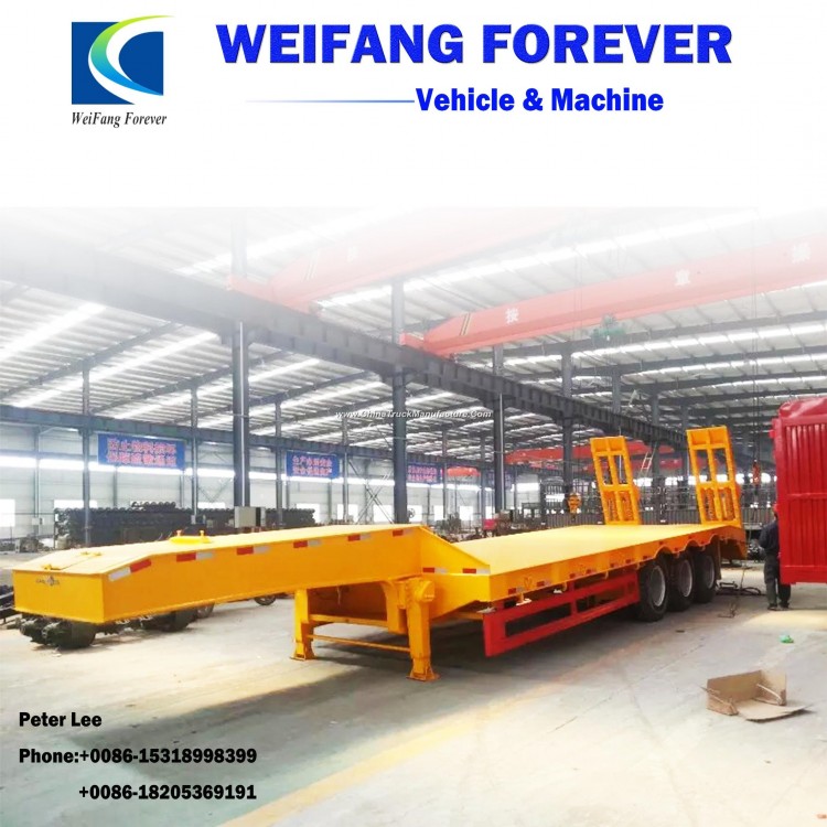 Weifang Forvever 3-Axles Low Bed Semi Trailer