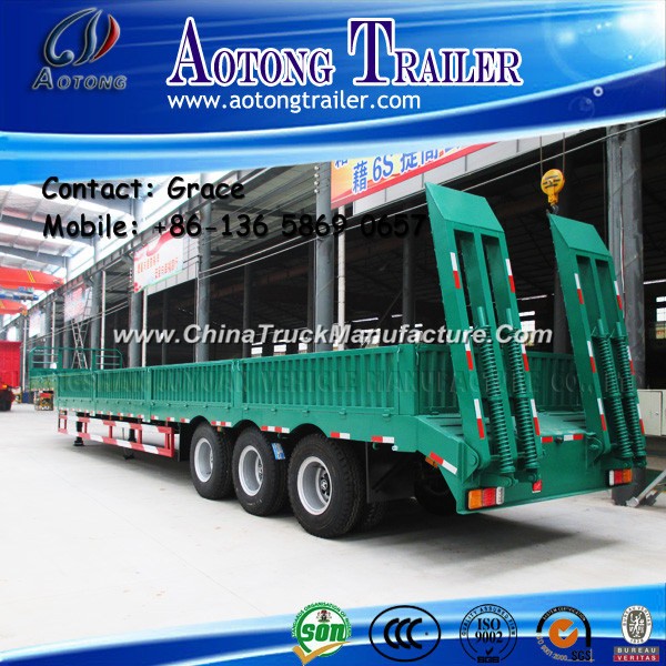 3 Axle 40 Ton - 60tons Widely Used Low Bed Trailer for Sale in South Africa