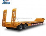 China Aotong 2/3axle Gooseneck Trailers/Low Bed Trailers for Sale