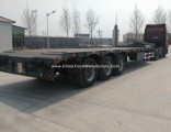 60ton Tri-Axle New Cheap Gooseneck Lowbed Equipment Trailers for Sale