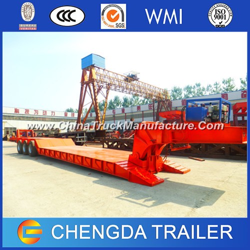 60 Ton Hydraulic Lowbed Trailer with Detachable Gooseneck