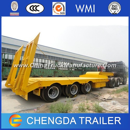 3 Axles 60ton Low Bed Semi Trailer From China