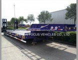 Price of 60tons Hydraulic Extendable Utility Lowbed Truck Semi Trailer
