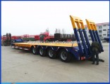 4 Axle 80t-120t Lowbed Low Loader Truck Trailer